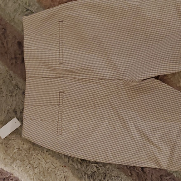 Loft Gingham pants high waisted skinny pants NWT sz 12 - Picture 6 of 8